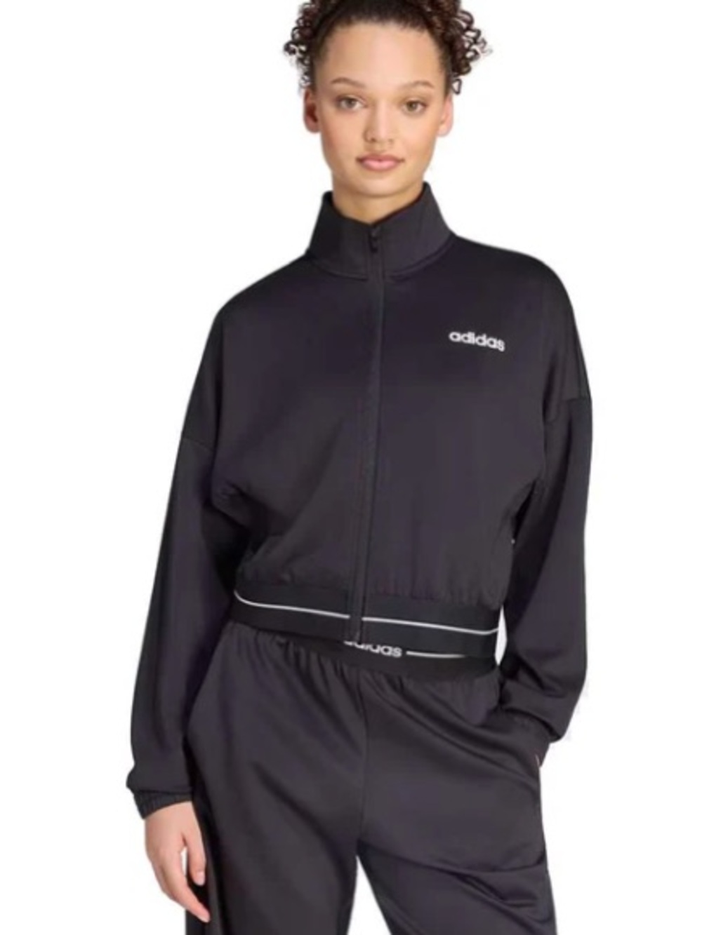 Adidas Black Full-Zip Climacool Hyperglam Track Jacket Medium NWT